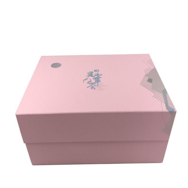 Customized packaging box, pink hot stamping, gold pen, ink, paper, inkstone, cultural relics paper box, clamshell folding paper box, gift packaging box